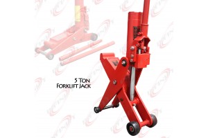  5 Ton Hydraulic Forklift Jack Fork Tractor Scissor Lift Jack 11000lbs 28"H